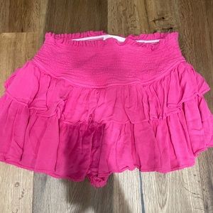 PINK RUFFLE SKIRT
